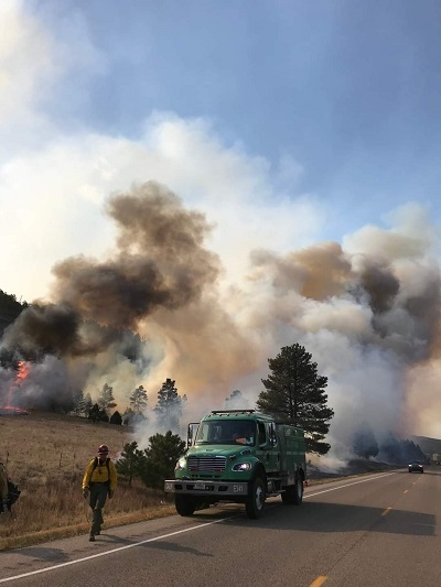 Wildfires rage along the peaks of the northeastern New Mexico terrain. Multiple wildfires began in the areas of Hermit’s Peak and Calf Canyon in April 2022, destroying homes and displacing thousands.